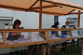 Banner Kuchenstand Pfarrfest