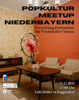Banner Popkultur Meetup (Netzwerktreffen für Veranstaltende)